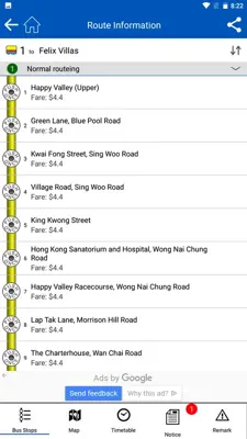 CitybusNWFB android App screenshot 2